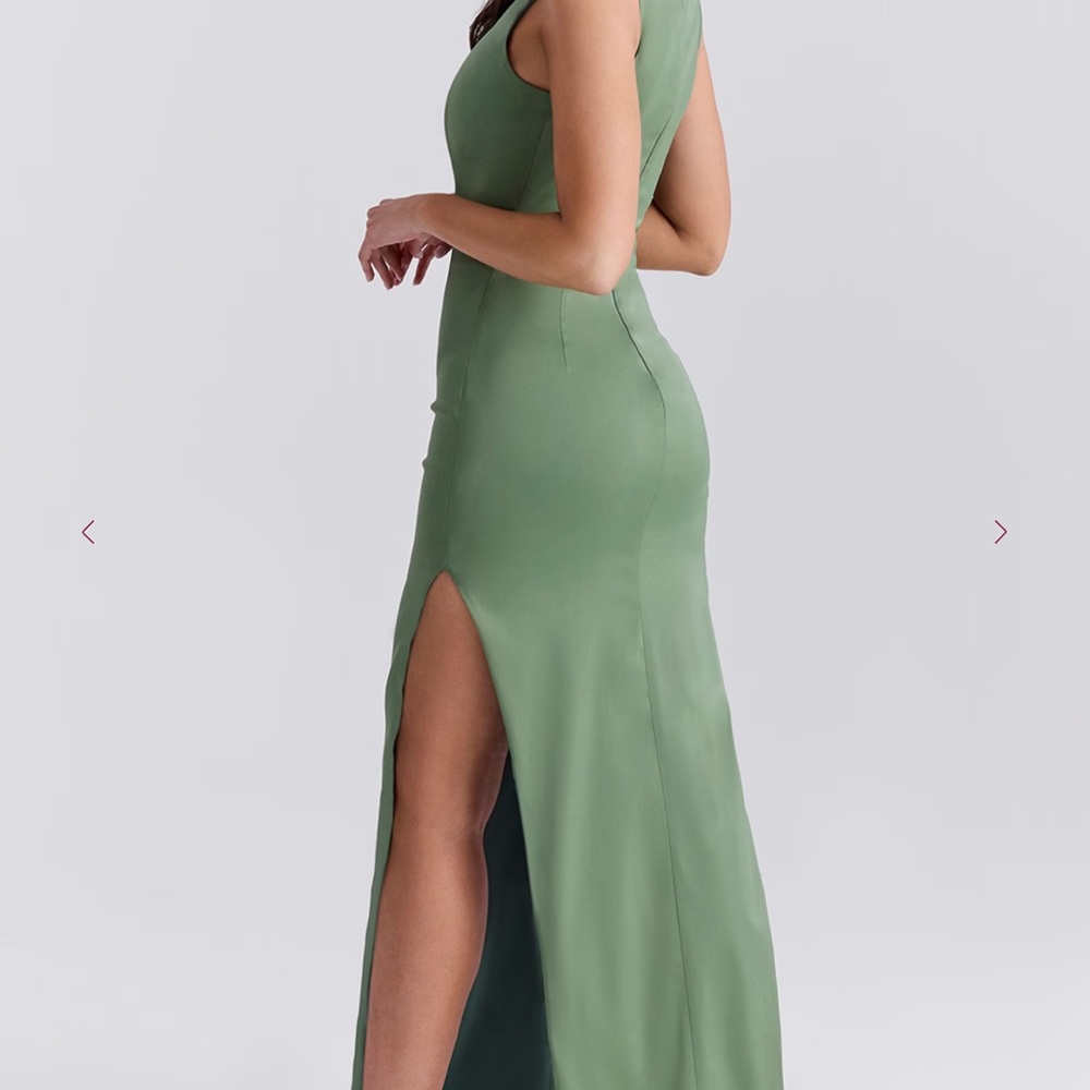 House of CB Olive Green Maxi Dress - Picture 6 of 13